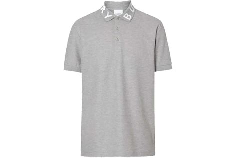 Burberry Ryland Collar Logo Polo Grey Men's 